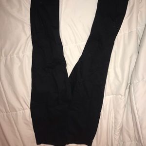 High waisted black pants